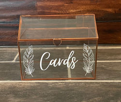 10" Rose Gold Terrarium Card Holder $10