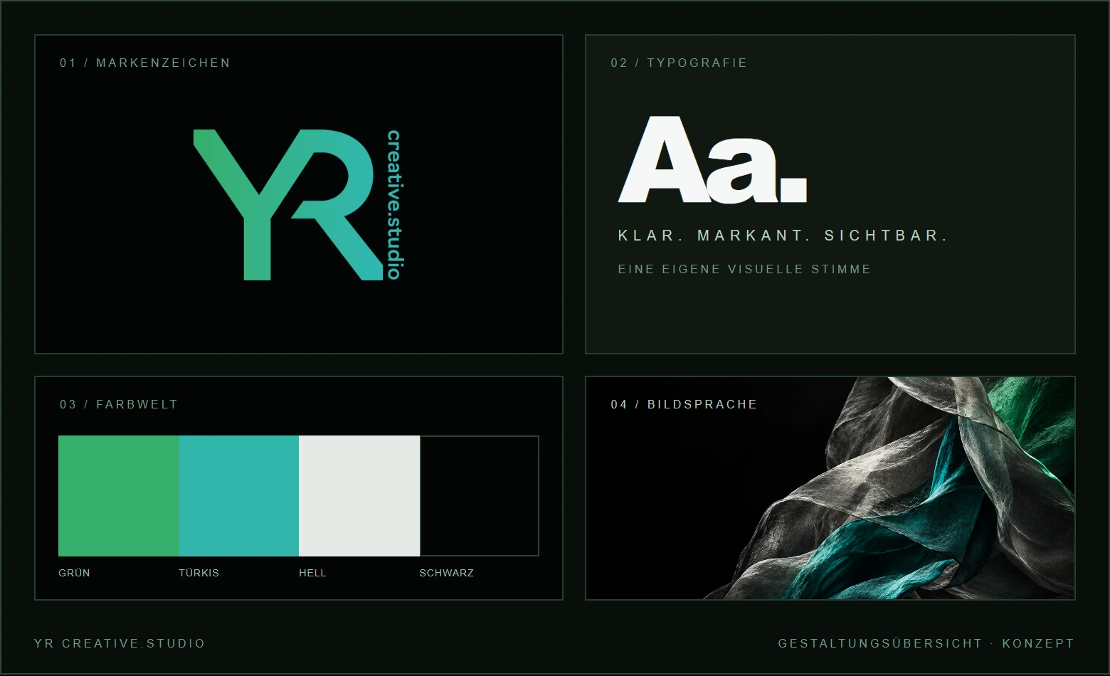 Logo, Typografie, Farben und Bildsprache