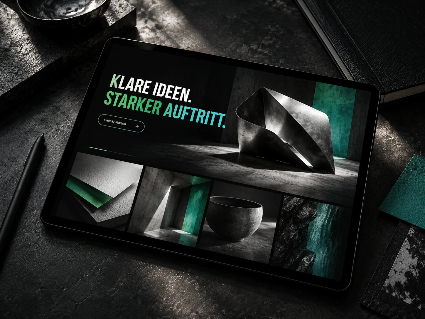 Form trifft Funktion. – freie Konzeptstudie für Webdesign