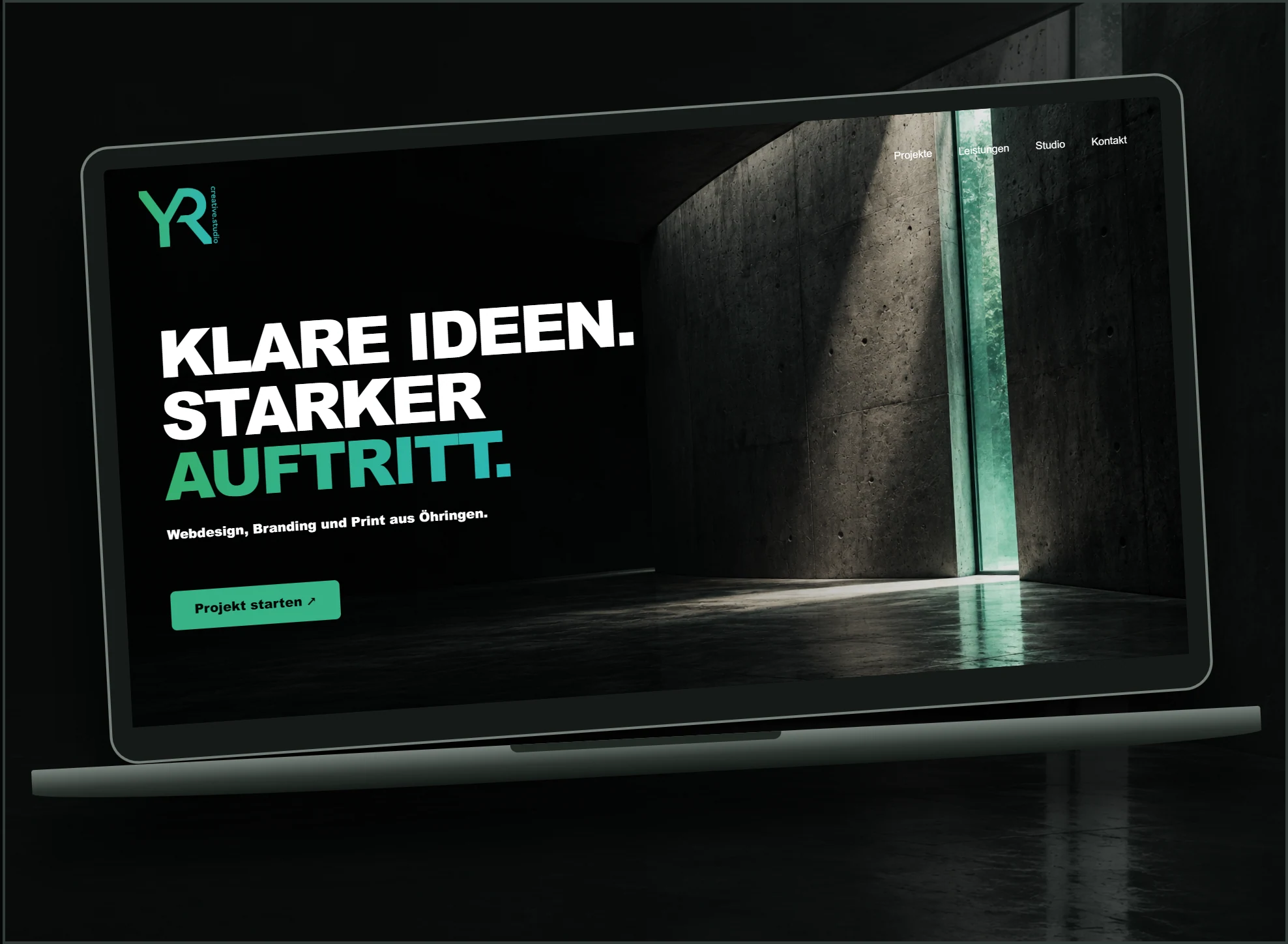 Raum für Wirkung. – freie Konzeptstudie für Webdesign