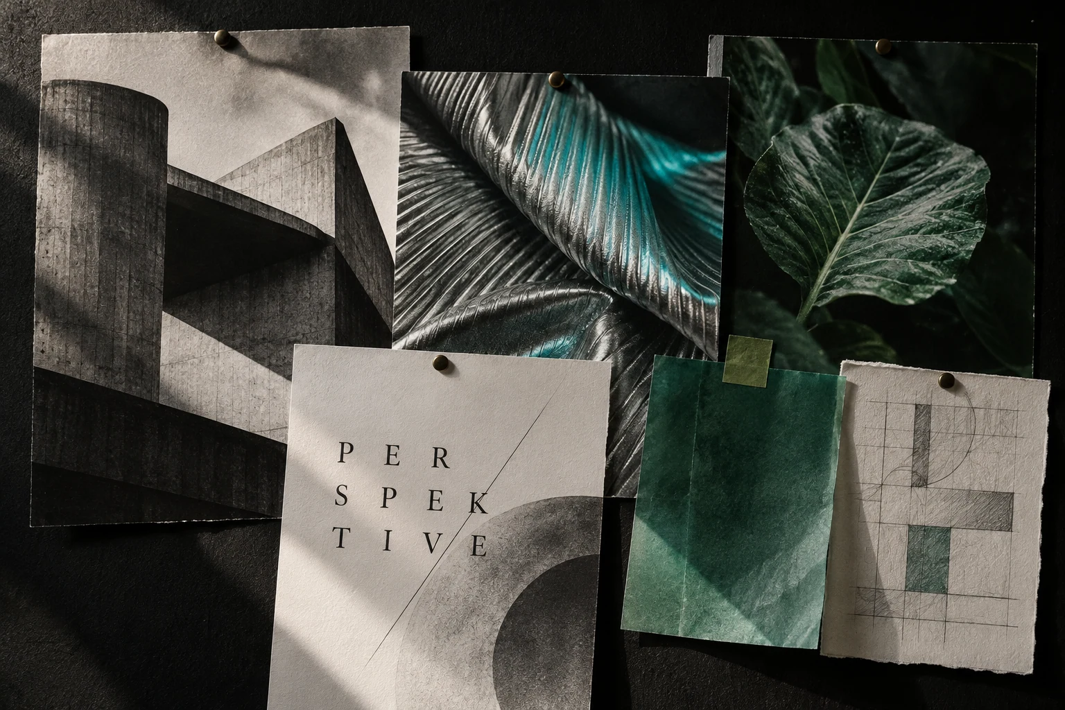 Bildkonzept: Inspirationen und Materialcollage