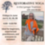 Restorative Yoga In the Iyengar Tradition with Jaxie