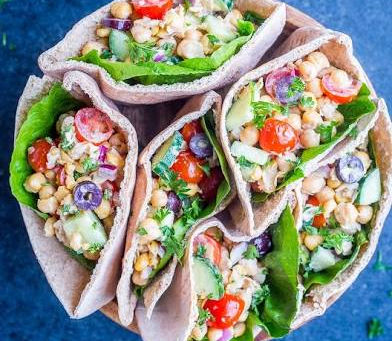 Chicpea Salad Pitas