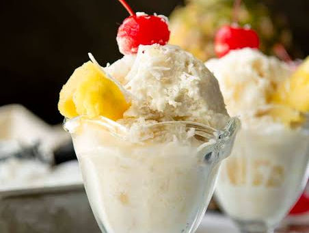 Boozy Pina Colada Ice Cream