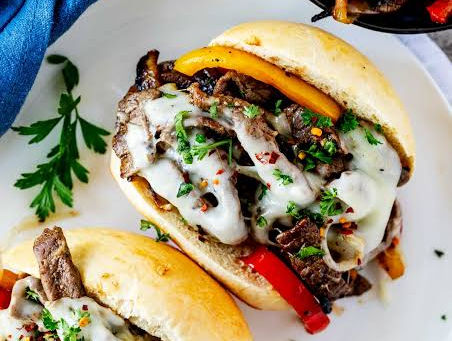Philly Eggplant Cheesesteaks