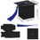 Thumbnail: Black Graduation Cap Candy Box with Red Tassel – Party Favor Gift for 2025 Event