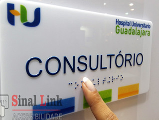 Placa de braille personalizada