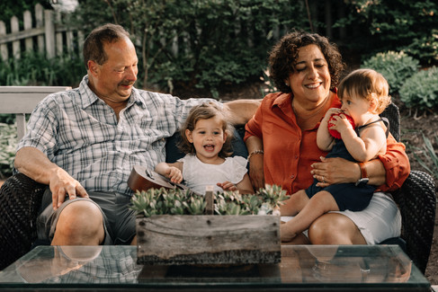 grandparents with their grandchildren