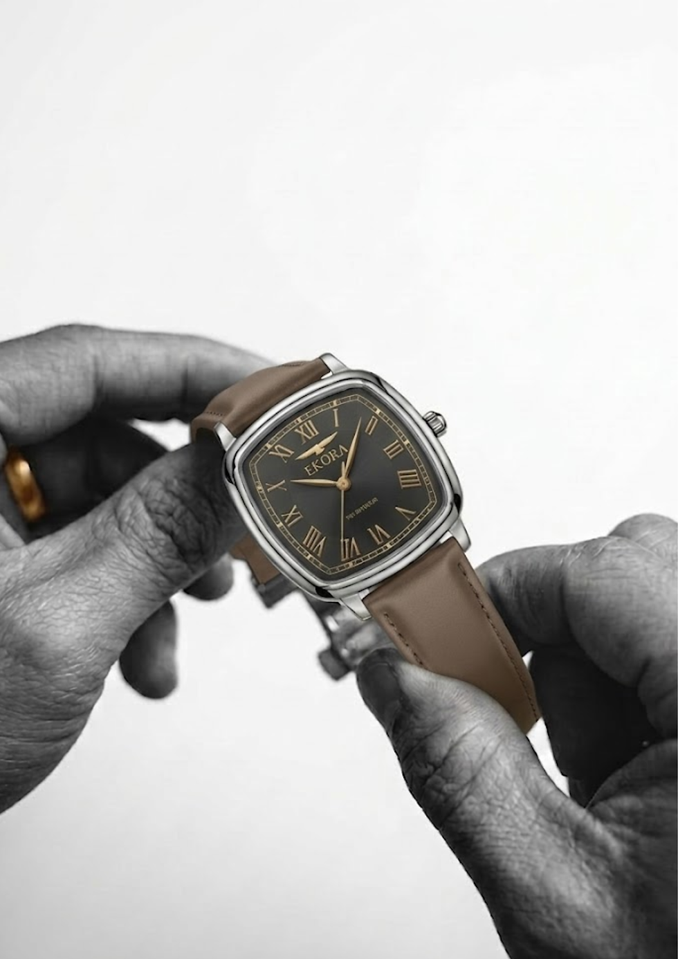 Thumbnail: The Initiator - Smoke Gold Taupe Leather
