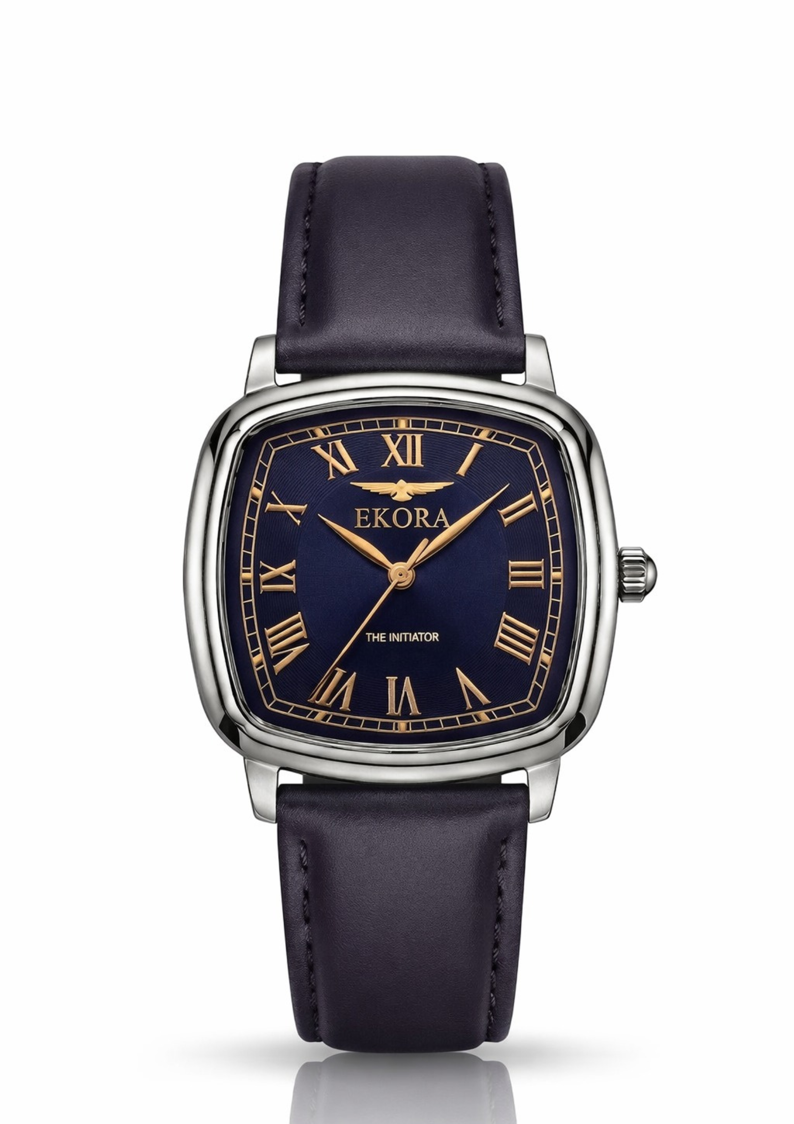 The Initiator - Midnight Gold Navy Leather