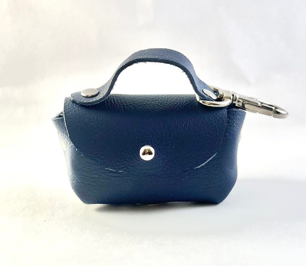 Thumbnail: Ready to Ship! Nappa Leather Poop Bag Dispenser