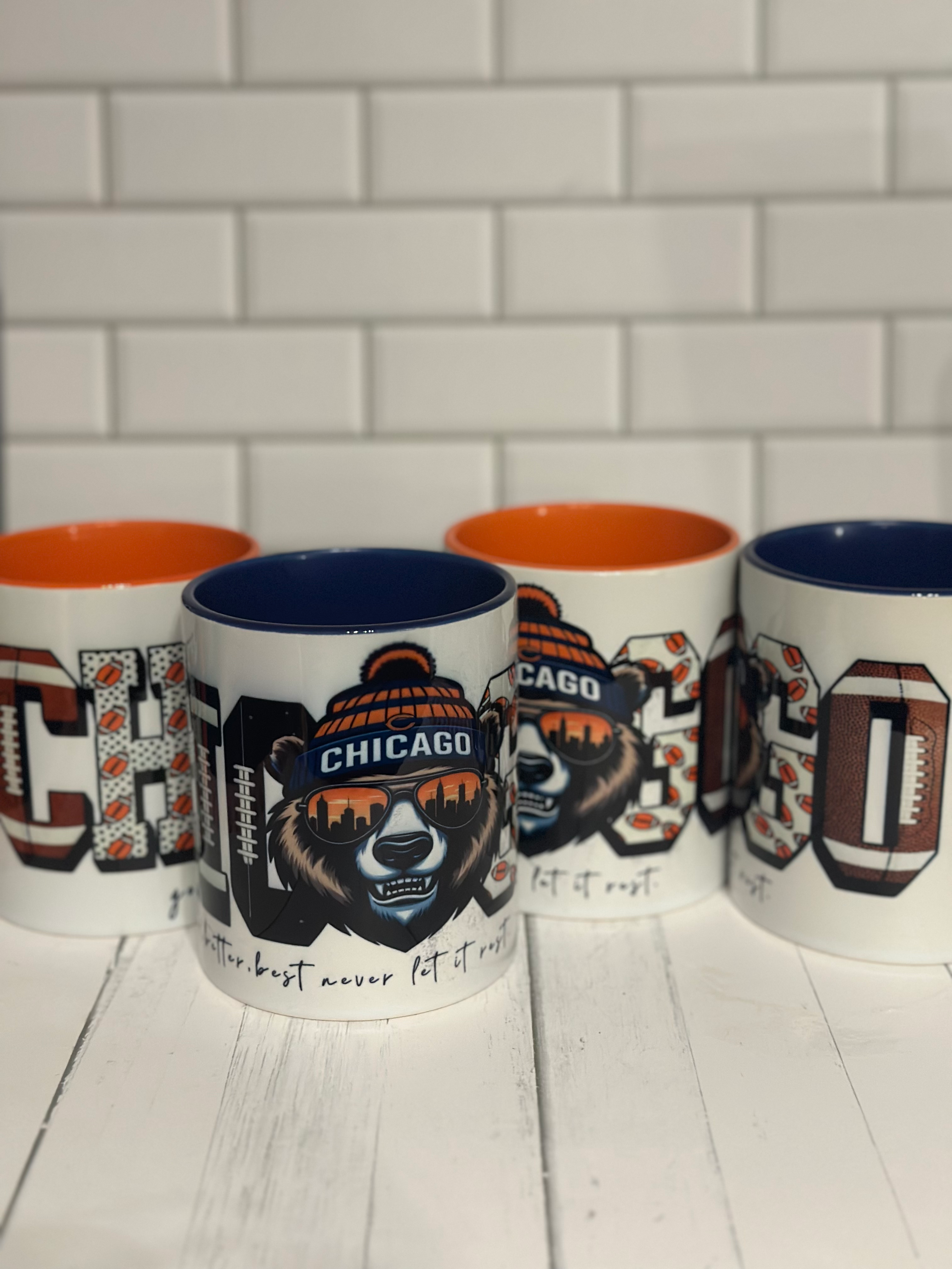 11 oz Chicago Bear mugs (SS)
