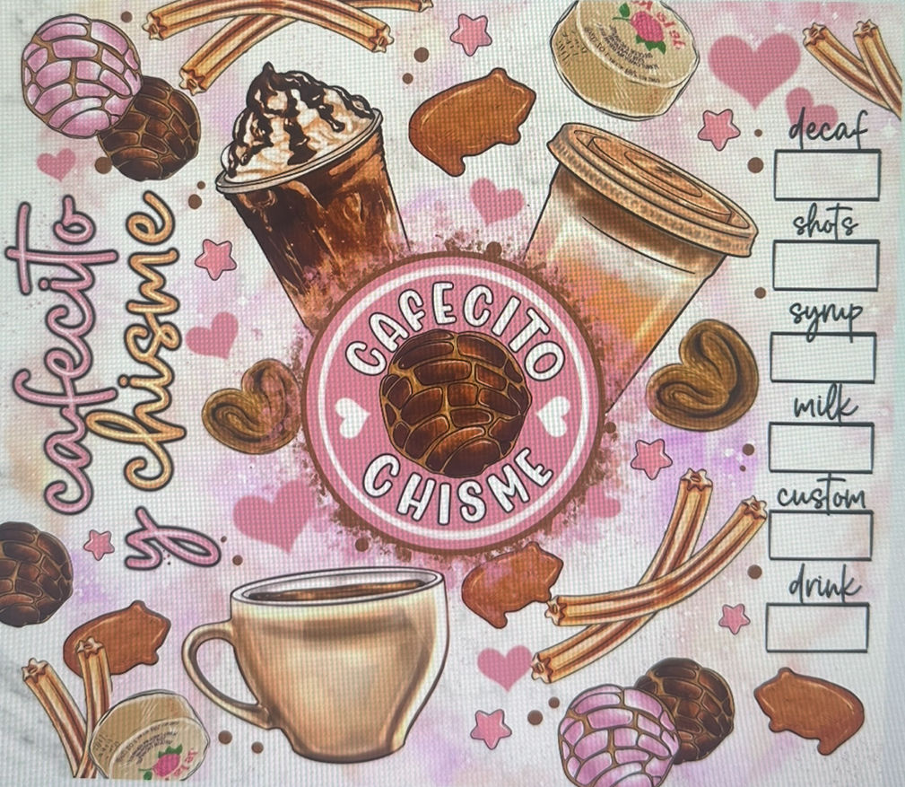 20 oz Cafecito y Chisme tumbler (SS)