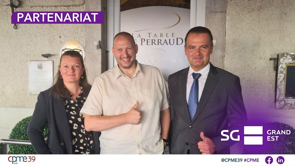 La CPME du Jura est heureuse d’annoncer le renouvellement de son partenariat avec Harmonie Mutuelle, membre du Groupe VYV. Ce partenariat précieux continue de soutenir et d’accompagner les entrepreneurs jurassiens, renforçant ainsi le tissu économique local.