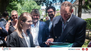 La CPME 39 saisit l’occasion de la visite d’Aurore Bergé pour faire avancer ses projets !