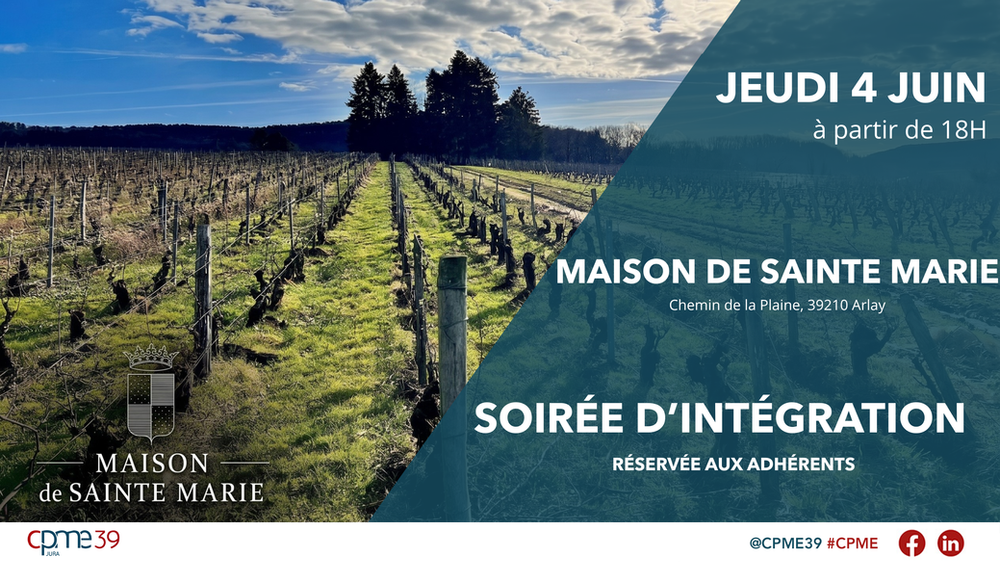  Soirée d'Intégration de la CPME 39 : Le rendez-vous incontournable est de retour !