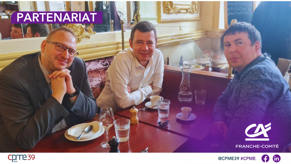 La CPME39 et le Crédit Agricole Franche-Comté : ensemble pour soutenir l’entrepreneuriat jurassien