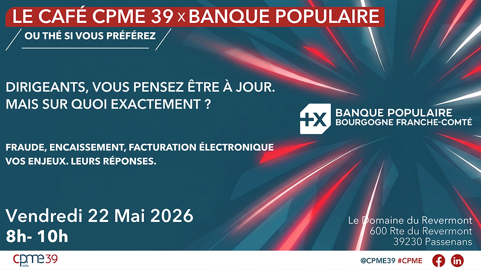 ☕ Le Café CPME39 x Banque Populaire