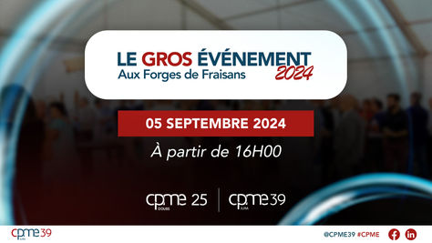 Venez rencontrer des centaines d'entrepreneurs lors de l'incontournable événement de la rentrée !