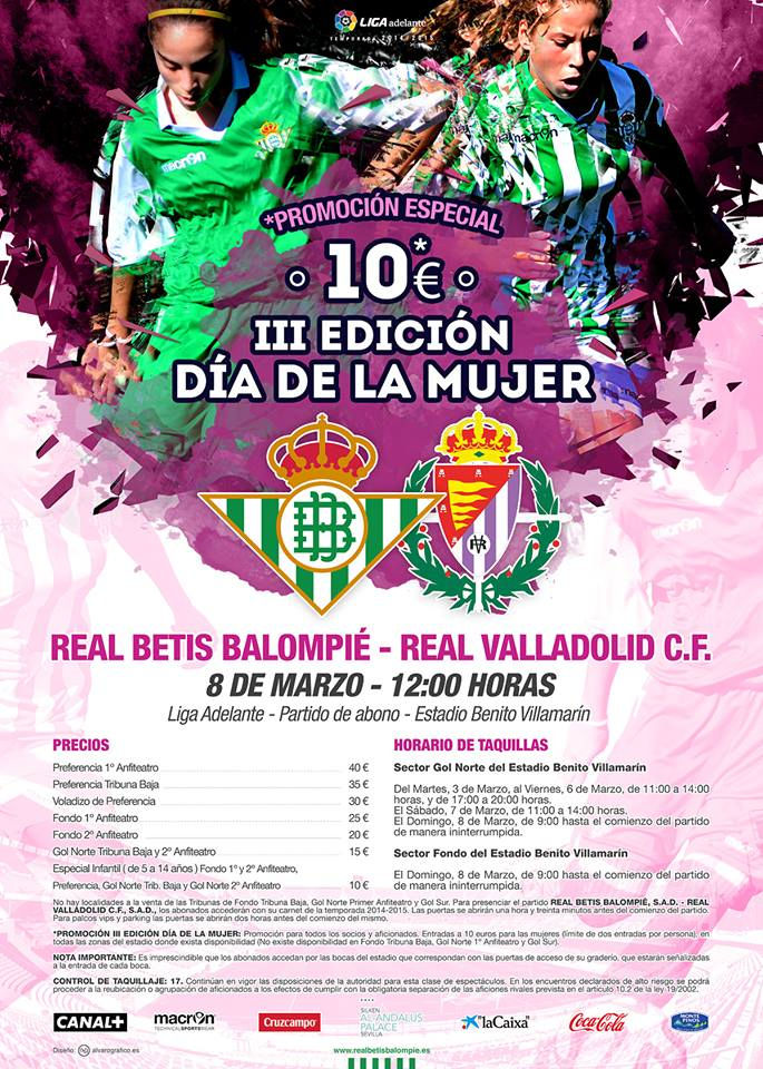 Entradas a 10 euros y diversos actos para el partido frente al Valladolid.
