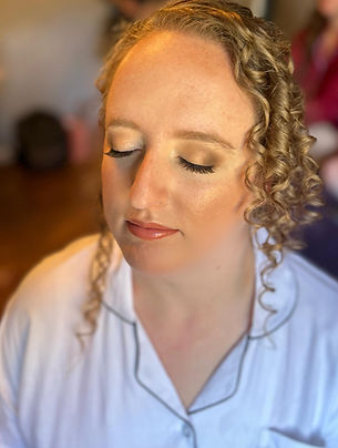 Bride after makeup