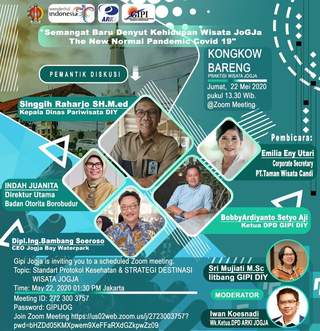 Meeting zoom membahas protokol covid19