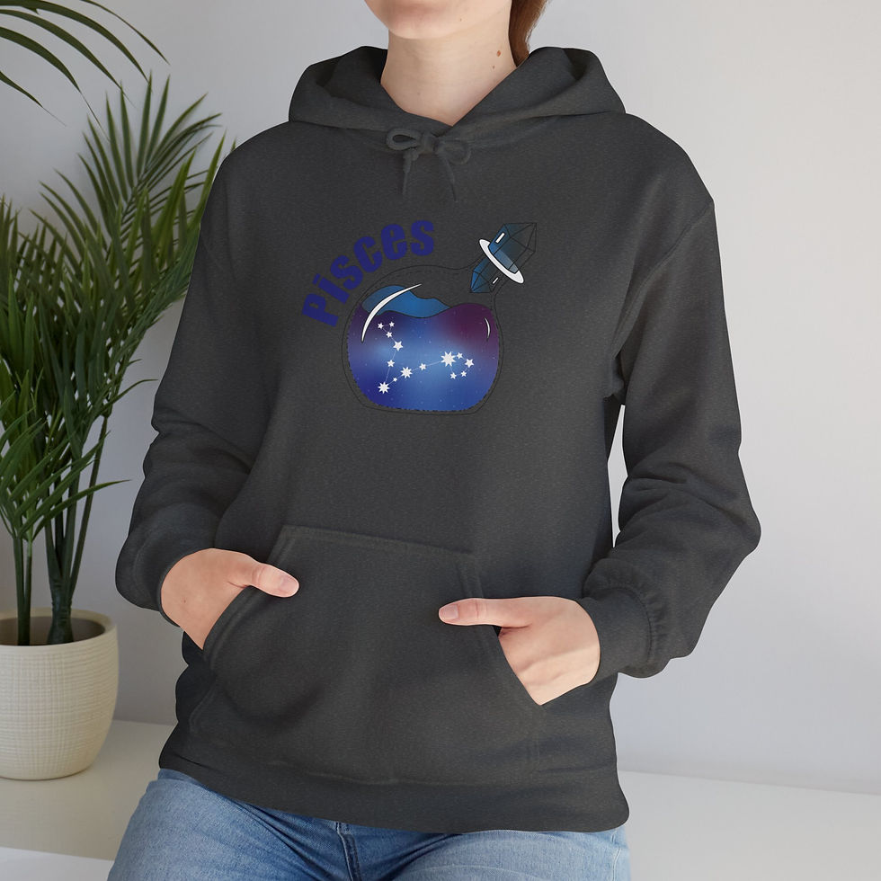 Thumbnail: Pisces Galaxy In A Bottle Sweatshirt With Hood