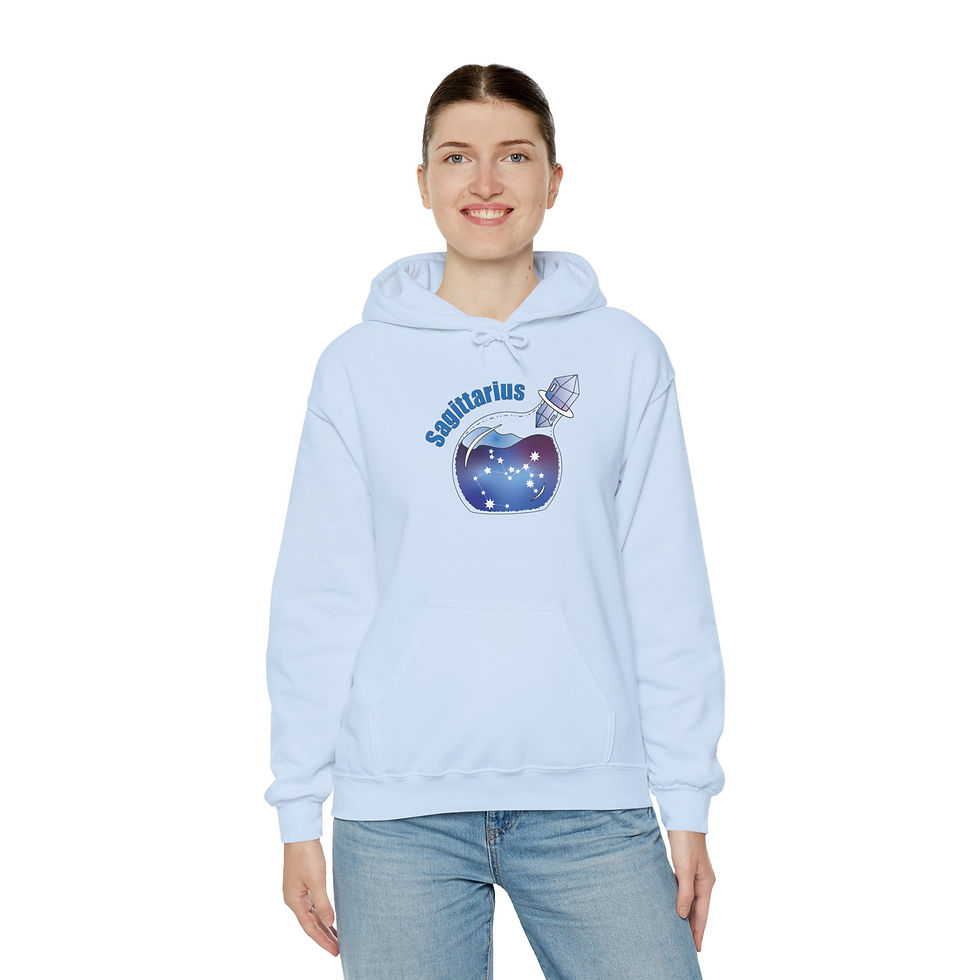 Thumbnail: Sagittarius Galaxy in a Bottle Sweatshirt with Hood