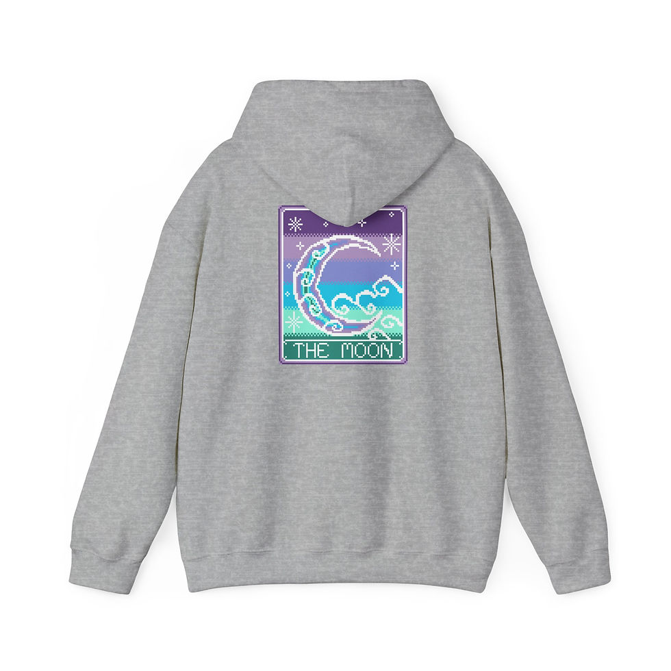 Thumbnail: The Moon Tarot Card Sweatshirt With Hood