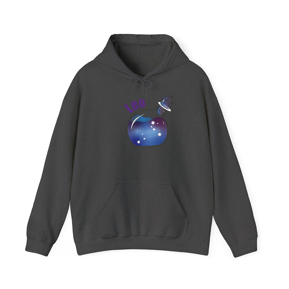 Thumbnail: Leo Galaxy in a Bottle Sweatshirt with Hood