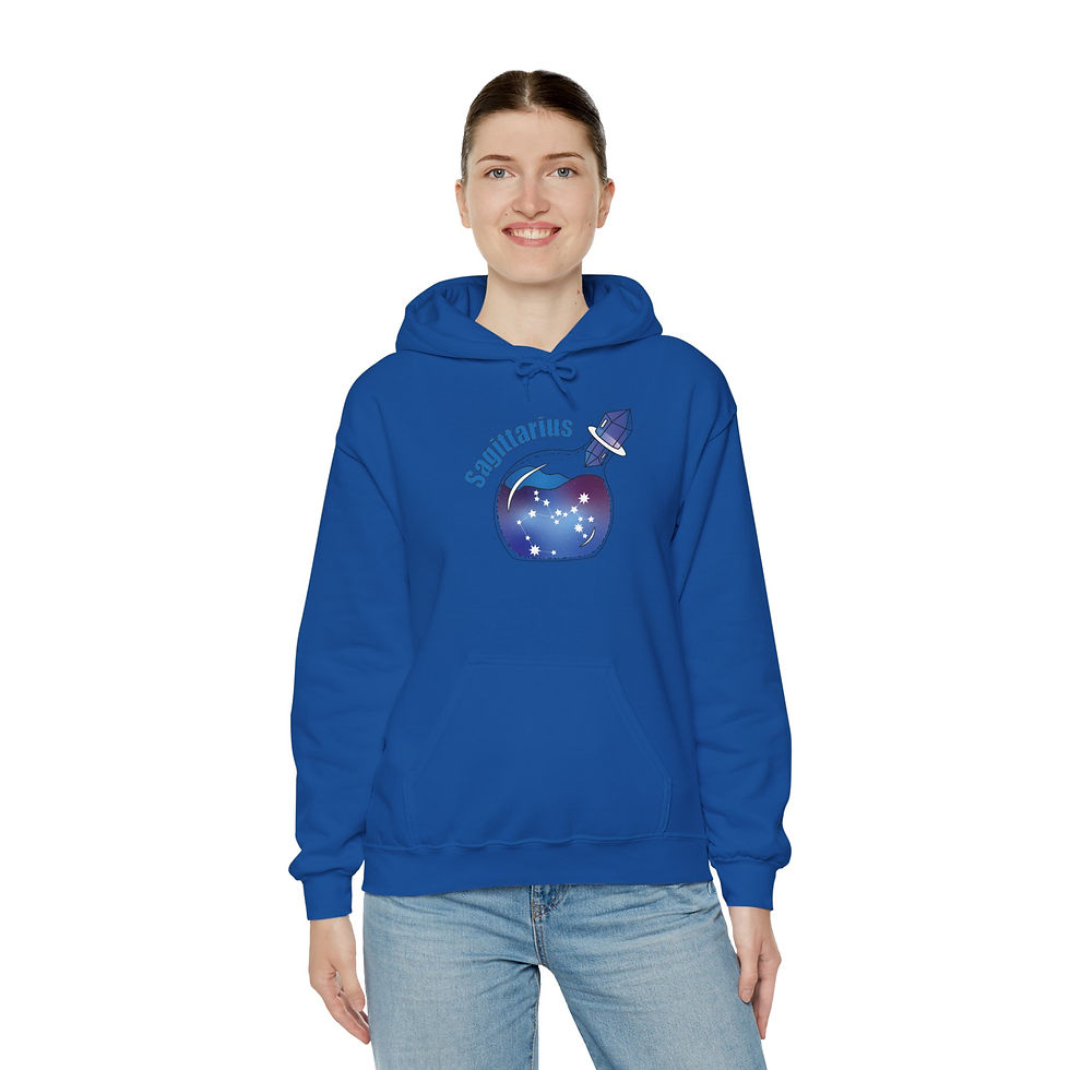 Thumbnail: Sagittarius Galaxy in a Bottle Sweatshirt with Hood