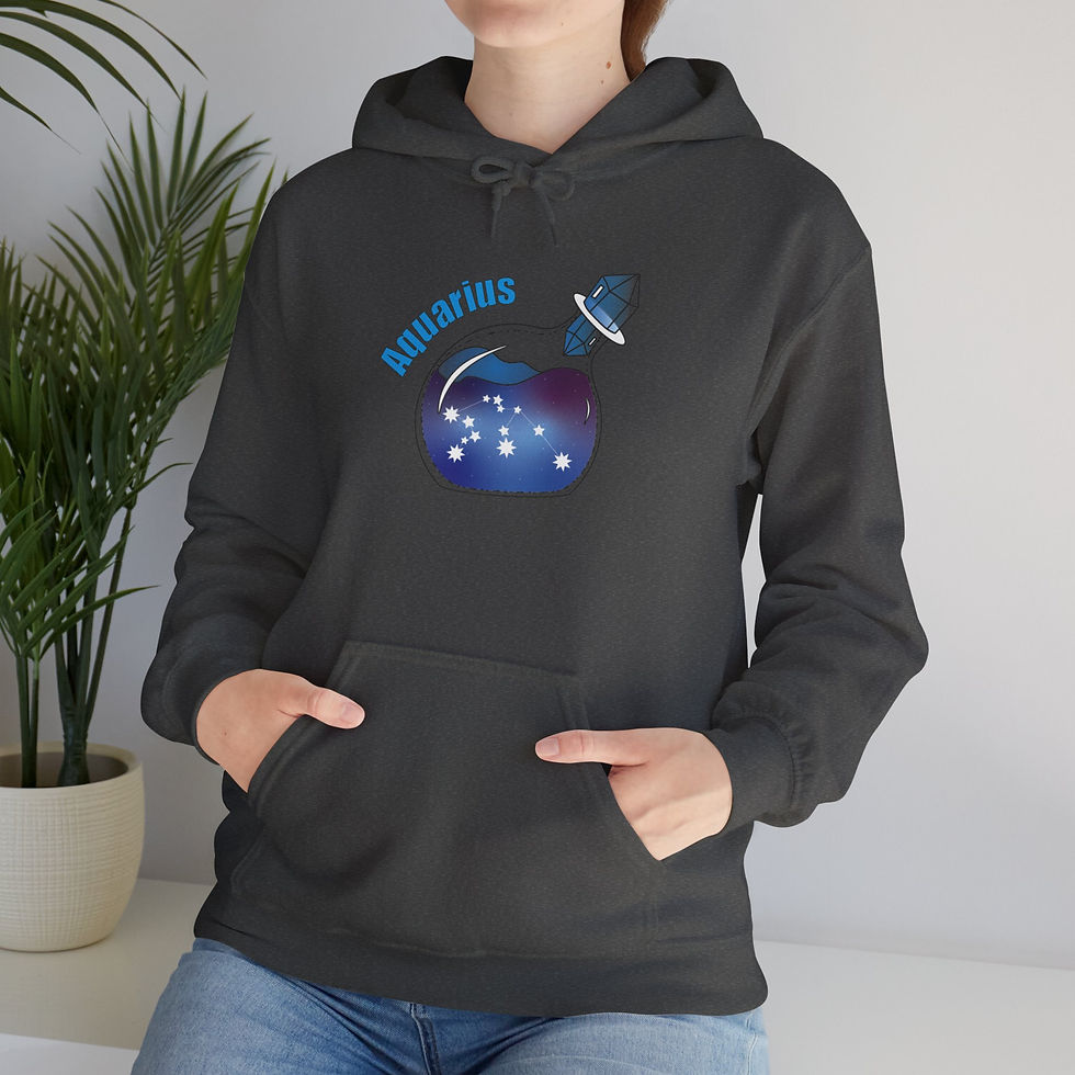 Thumbnail: Aquarius Galaxy in a Bottle Sweatshirt with Hood