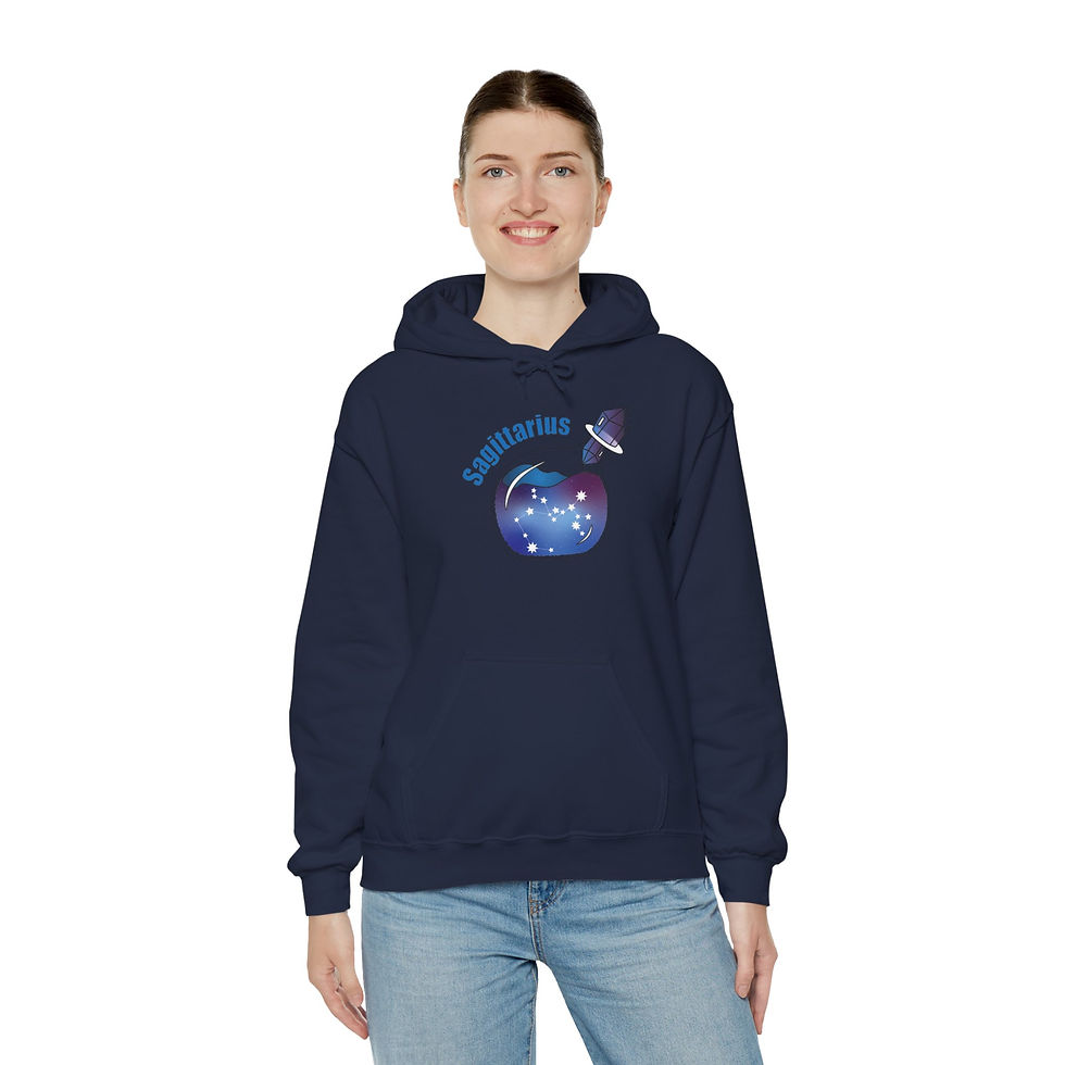 Thumbnail: Sagittarius Galaxy in a Bottle Sweatshirt with Hood