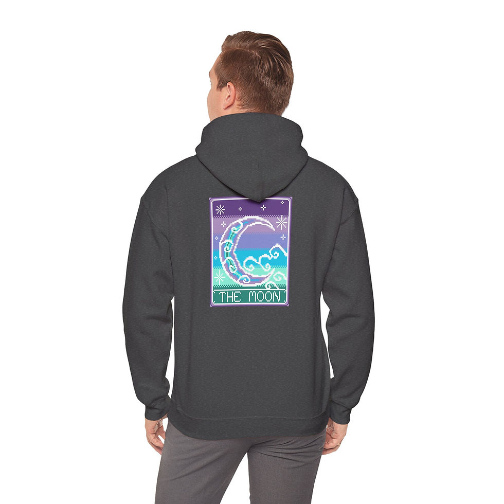 Thumbnail: The Moon Tarot Card Sweatshirt With Hood
