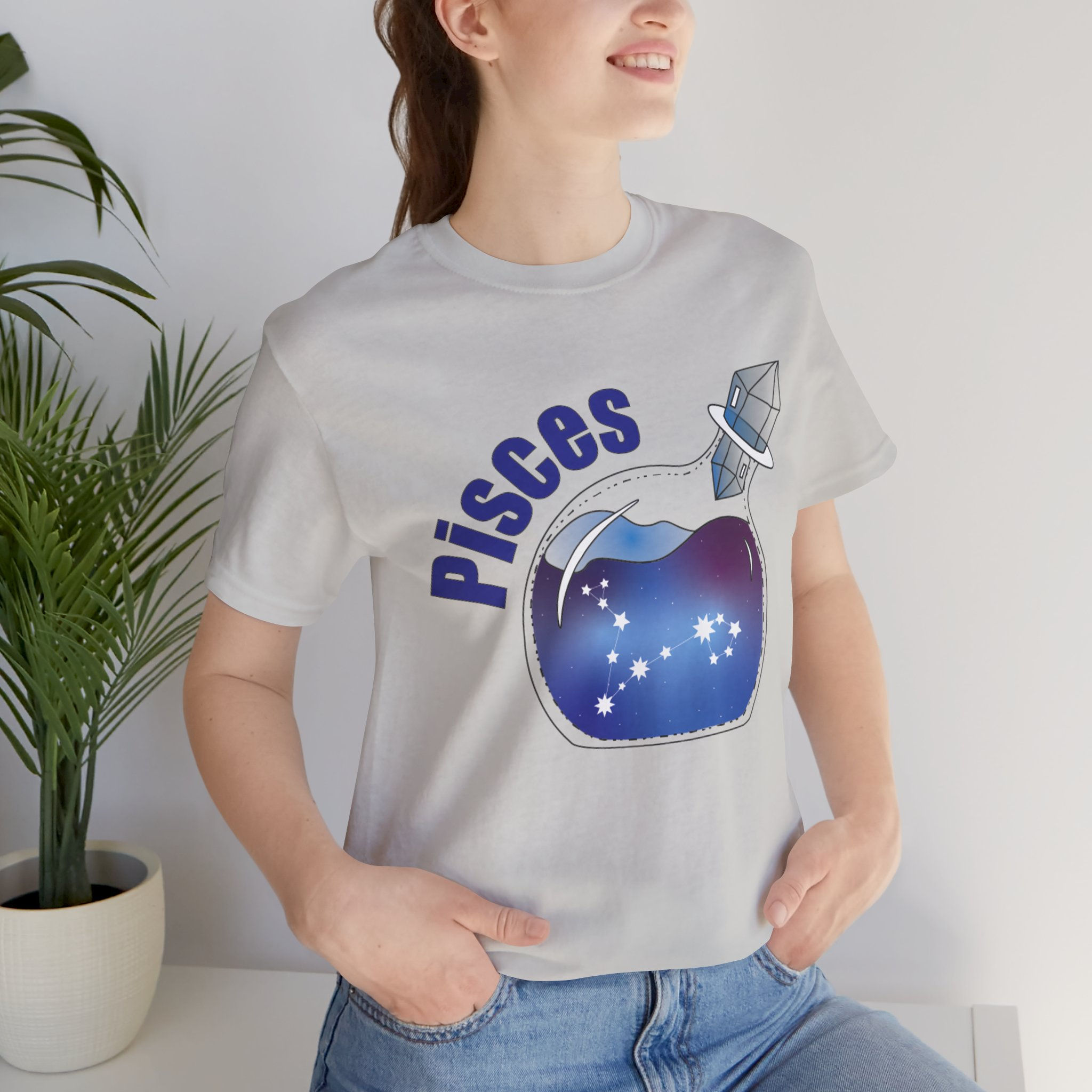 Pisces Universe In A Bottle Jersey Short Sleeve Tee