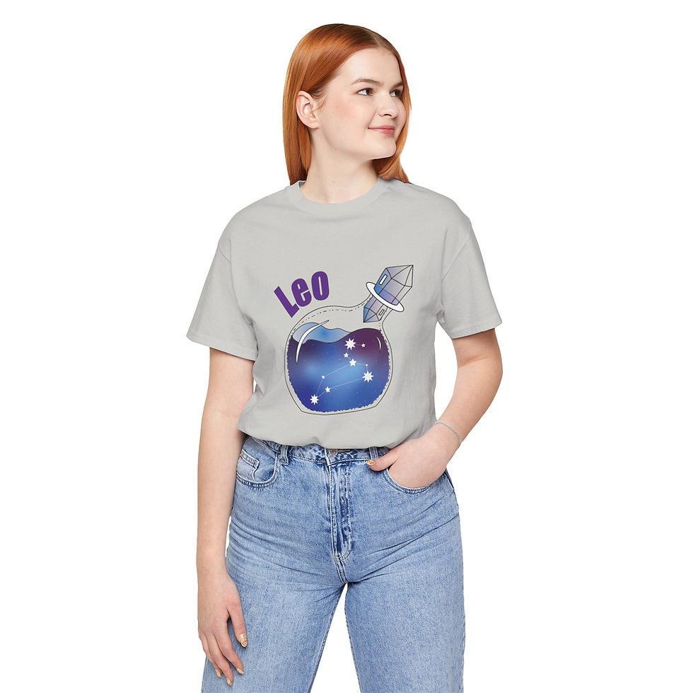 Thumbnail: Leo Universe in a Bottle Jersey Short Sleeve Tee