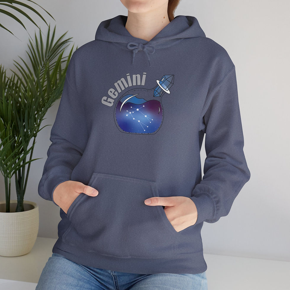 Thumbnail: Gemini Galaxy in a Bottle Sweatshirt with Hood