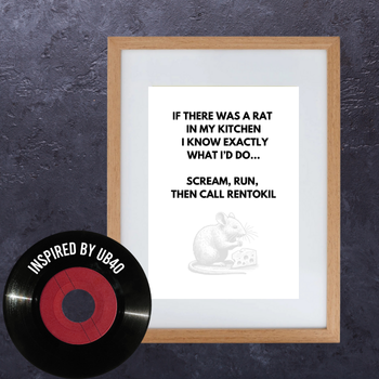 Thumbnail: A4 Box Photo Frame - Music and TV Inspired Prints -Natural
