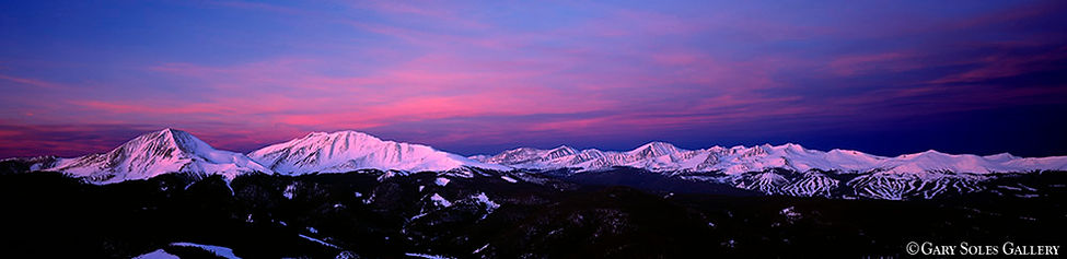 SummitCountySunrise, summit county, shadow of earth, baldy, guyot, keystone, breckenridge, quandary mountain, sunrise, mountains, gary soles gallery