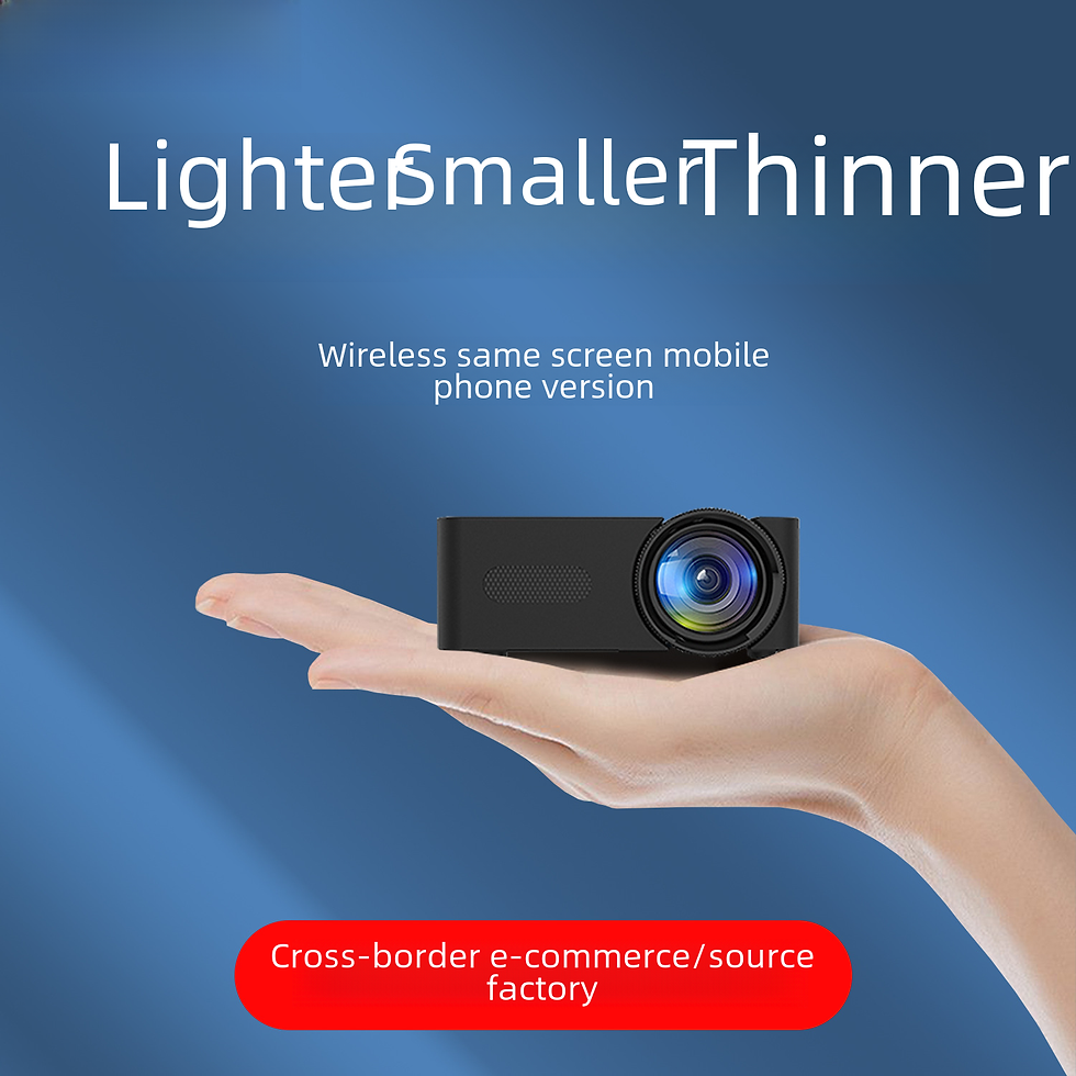 Thumbnail: YT100 portable mini projector for home cinema movie night