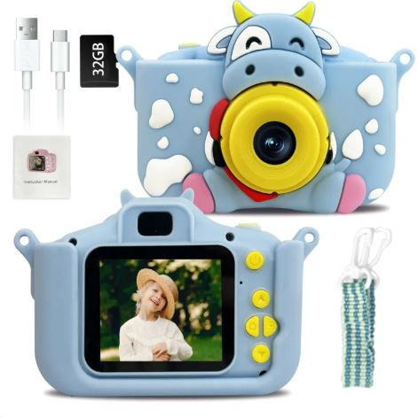 Thumbnail: Cute shockproof kids mini digital camera toy for children