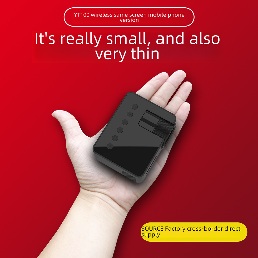 Thumbnail: YT100 portable mini projector for home cinema movie night