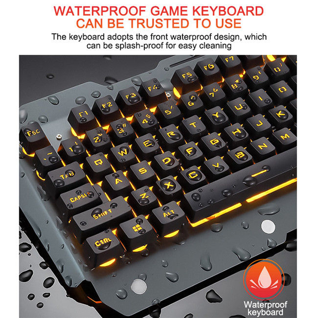 Thumbnail: Black ergonomic RGB mechanical keyboard on sale