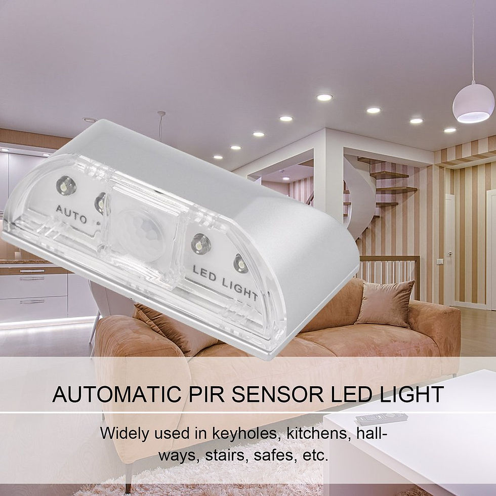 Smart wireless infrared door lock sensor light mounted above a keyhole, illuminating a home entrance scene.