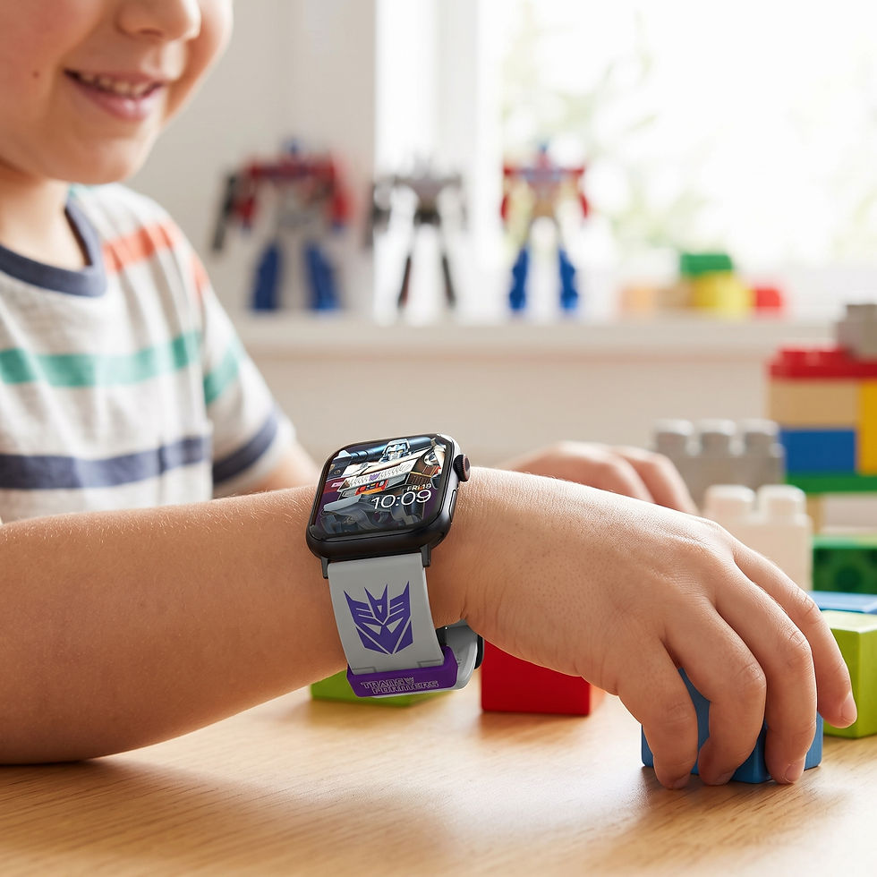 Thumbnail: Official Hasbro Transformers Decepticon Megatron smartwatch replacement band
