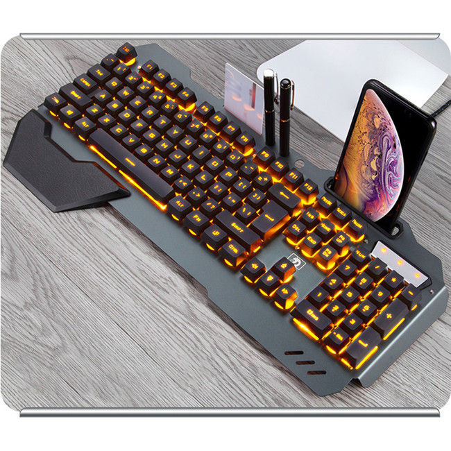 Black ergonomic RGB mechanical keyboard on sale