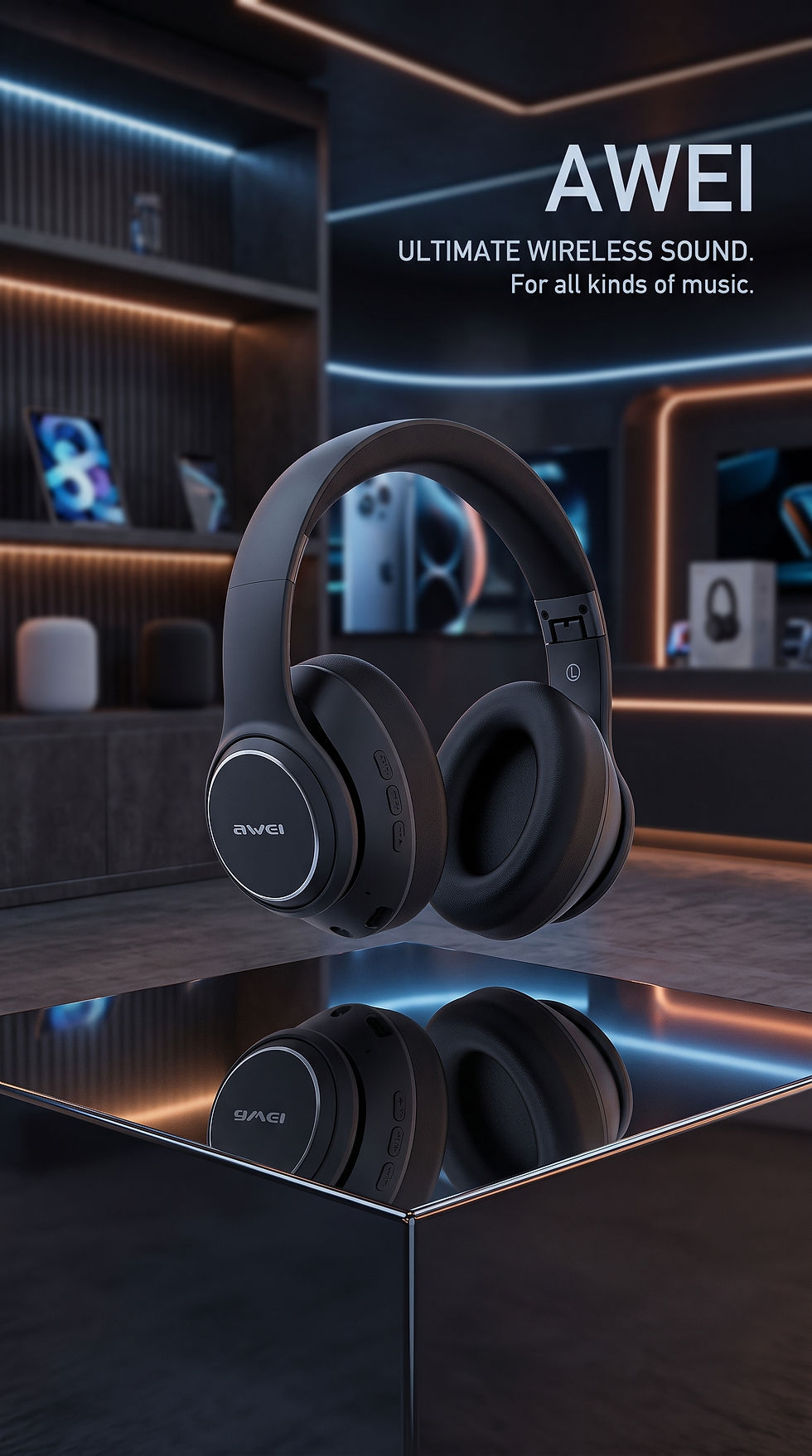 Thumbnail: Siindoo JH919 over-ear wireless bluetooth headphones