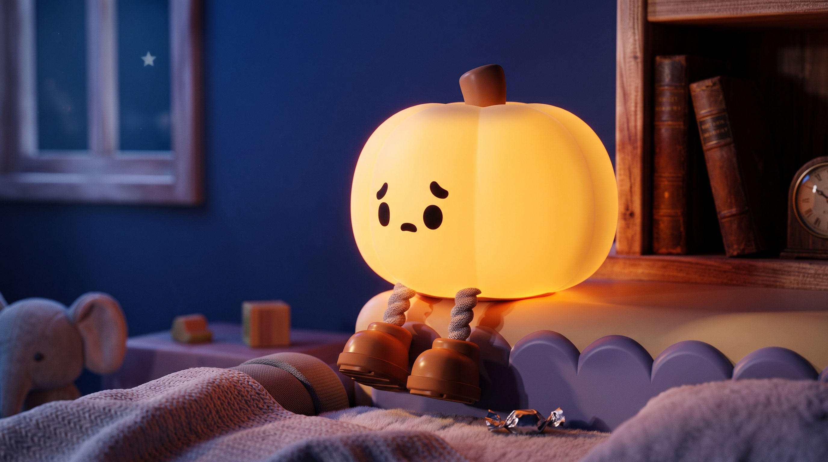 Aesthetic Squishy Pumpkin Night Light & Phone Stand