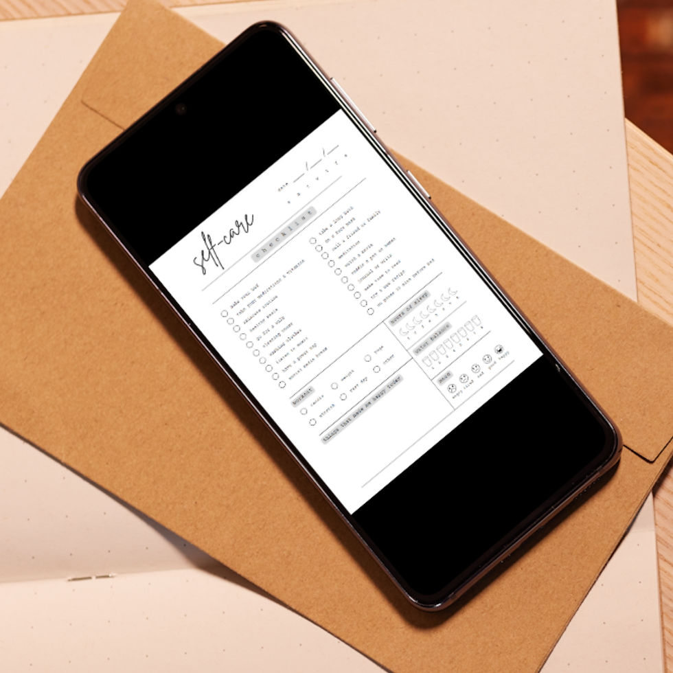 Thumbnail: Self-Care Checklist | Printable PDF Undated Planner and Canva Template