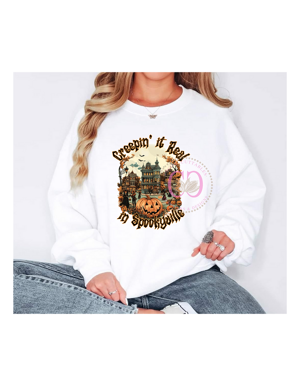 Thumbnail: Creepin' It Real In Spookyville | Halloween T-shirt Digital PNG Design